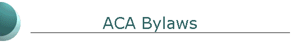 ACA Bylaws